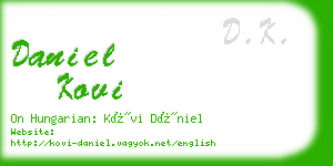 daniel kovi business card